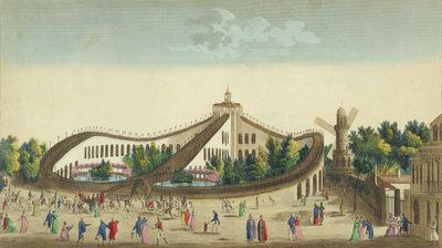 Promenades Aeriennes ، Jardin Baujon ، c.1817 بواسطة أمبرواز لويس جارنيراي